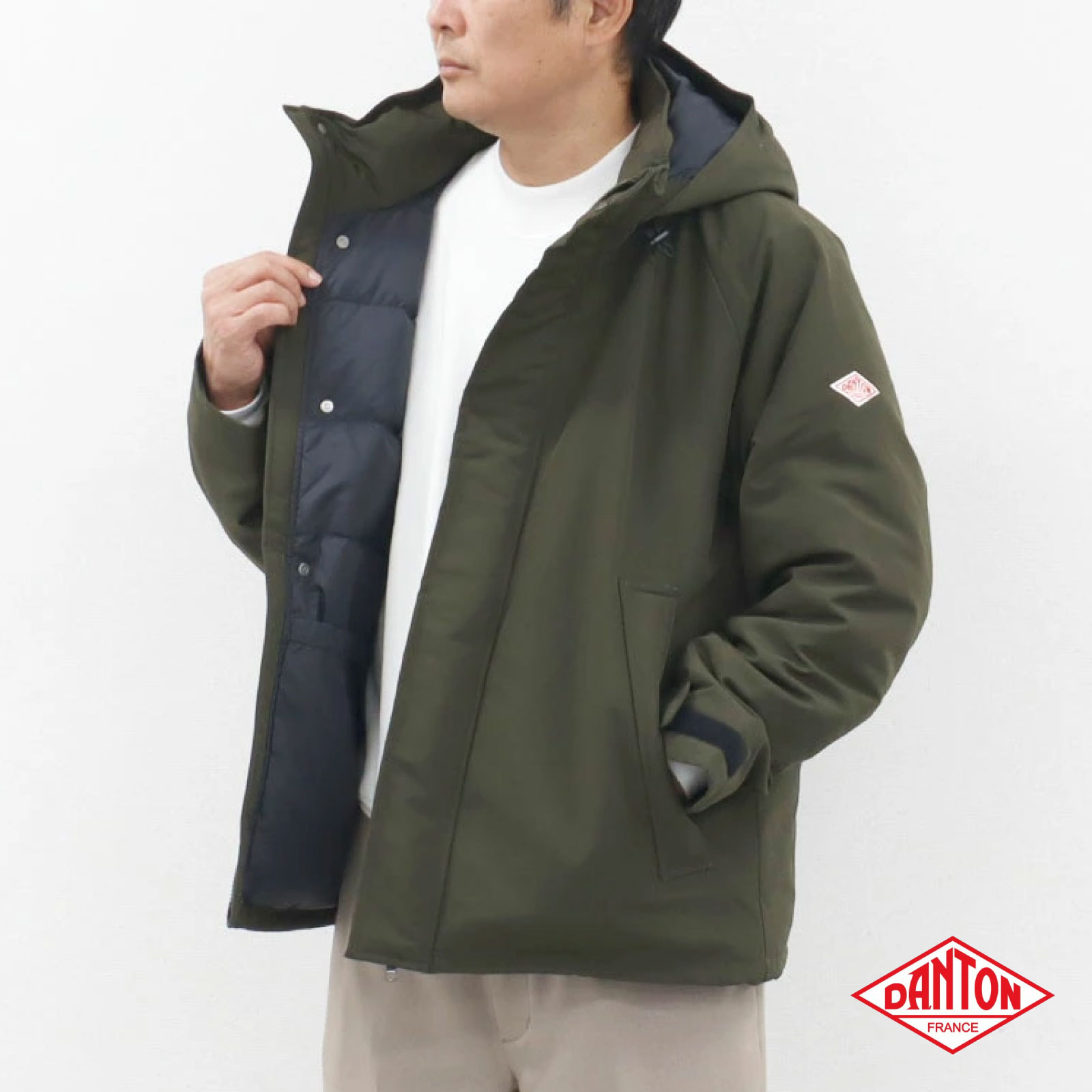 楽天市場】メンズ L ダントン スタンド 中綿 インサレーション ボア