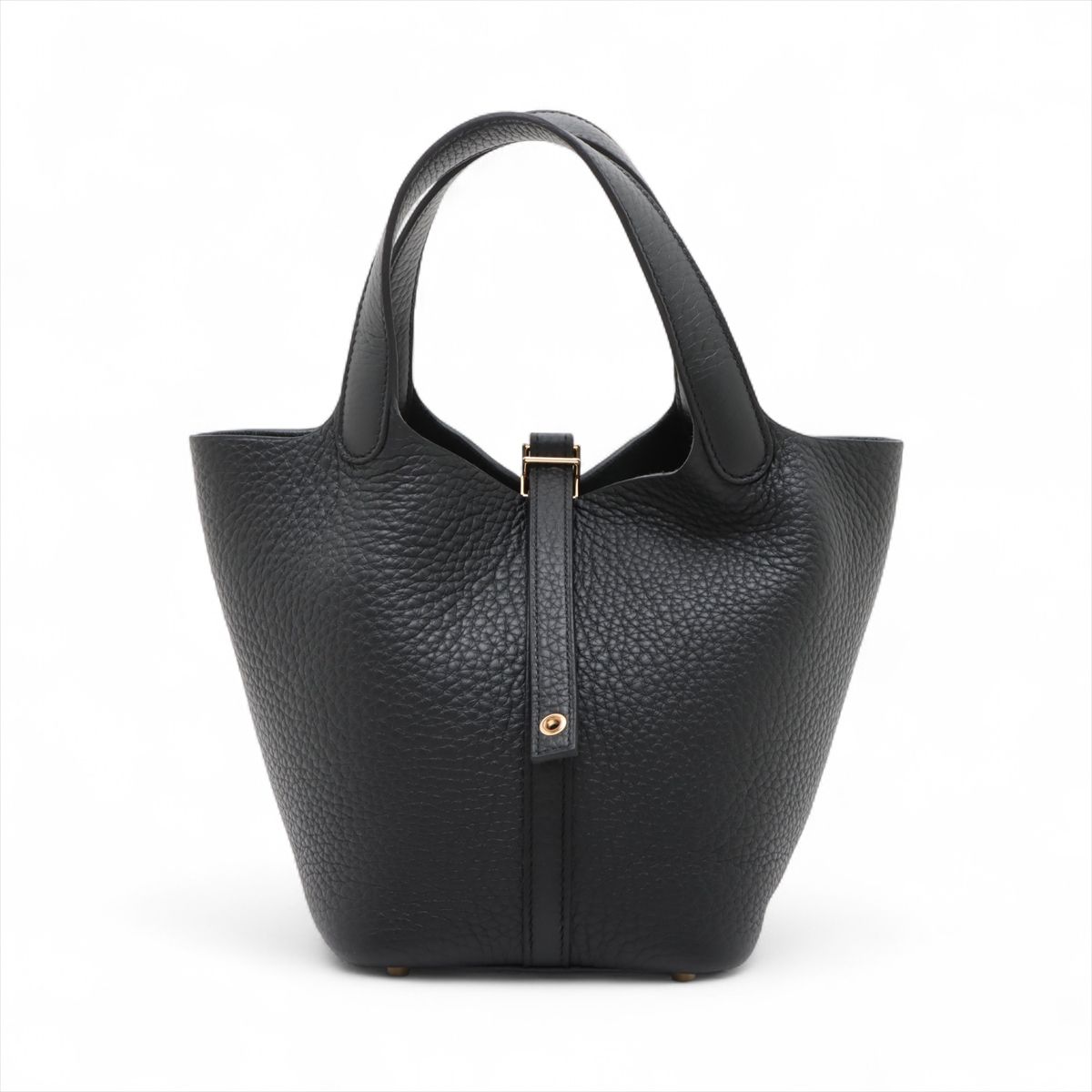 新品未使用 Hermes ピコタンロックPM 18 ノワール×ゴールド金具