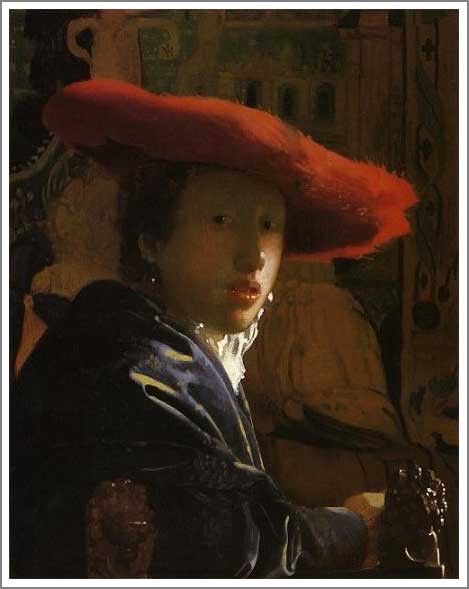 楽天市場】絵画 アート 額絵 世界の名画 洋画 インテリア 赤い帽子の女