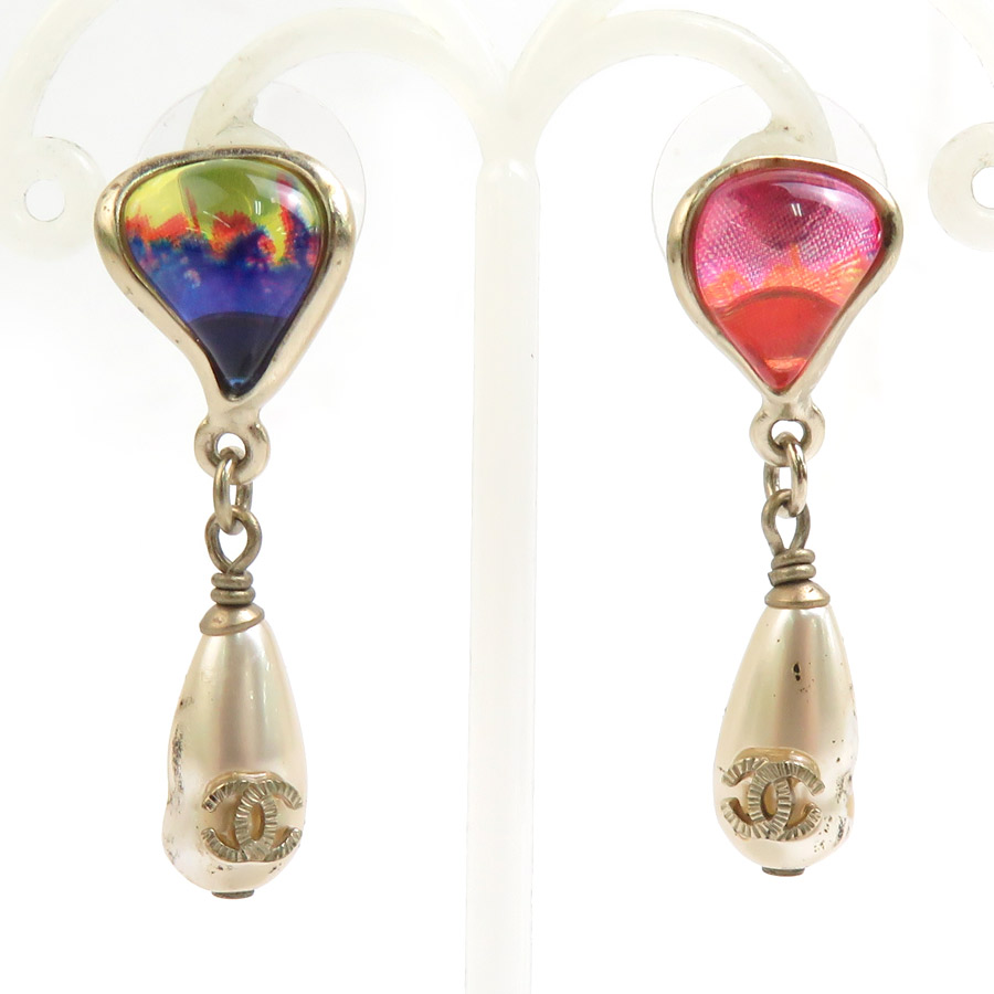 楽天市場】シャネル CHANEL ピアス ココマーク メタル/フェイクパール