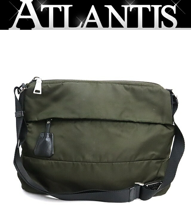 楽天市場】プラダ PRADA 三角ロゴ マチ無し ショルダーバッグ ナイロン