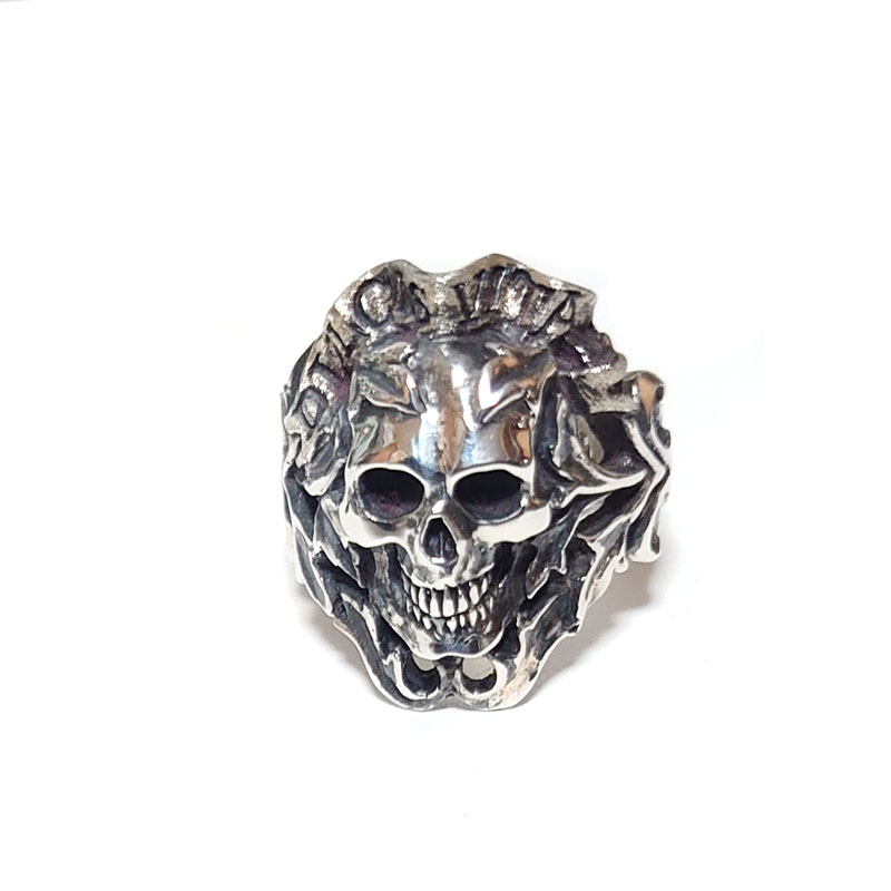 楽天市場】クレイジーピッグ リング ラージエビルスカルリング cpd27