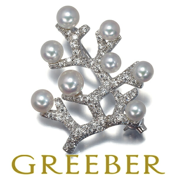 楽天市場】ミキモト ブローチ K18YG 幸福の木 ベビーパール 真珠12個