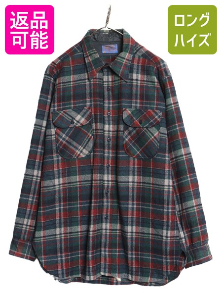 楽天市場】50s USA製 □ ペンドルトン チェック オープンカラー 長袖