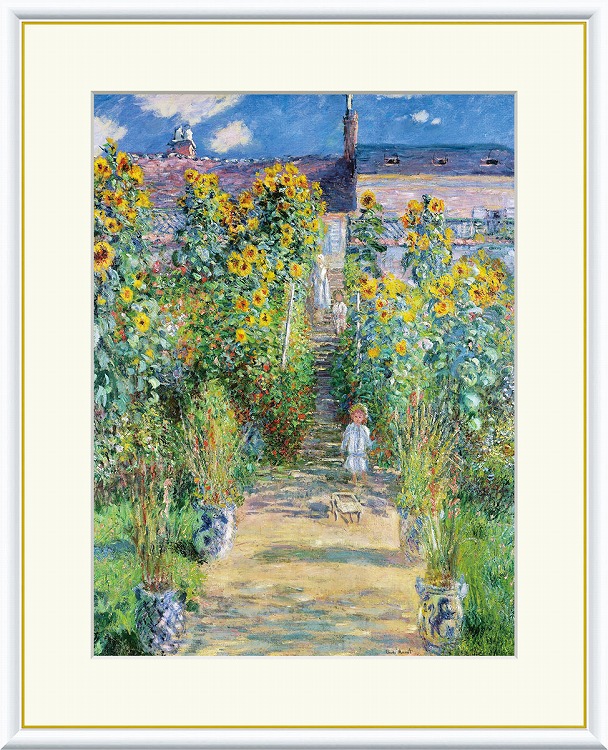 楽天市場】世界の名画 クロード モネ陽を浴びるポプラ並木3サイズ F8