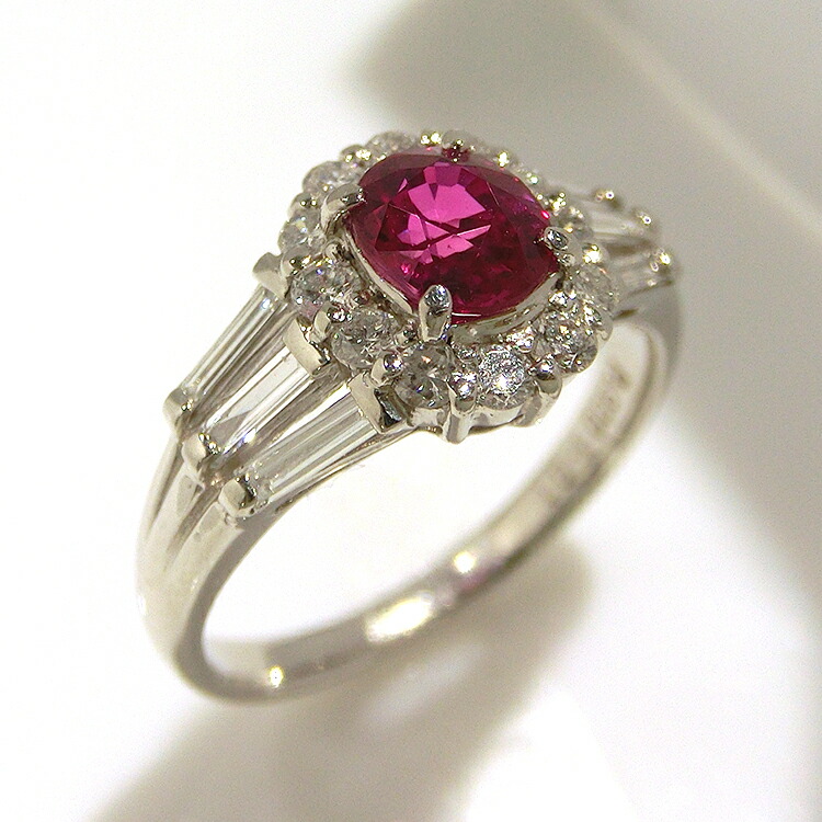 楽天市場】【半額】 ルビー リング プラチナ 7月誕生石 PT900