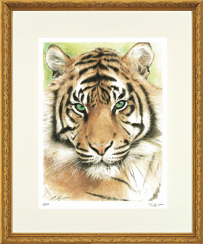 楽天市場】橋本明治 絵画 竹に虎 送料無料 【複製】【美術印刷】【巨匠