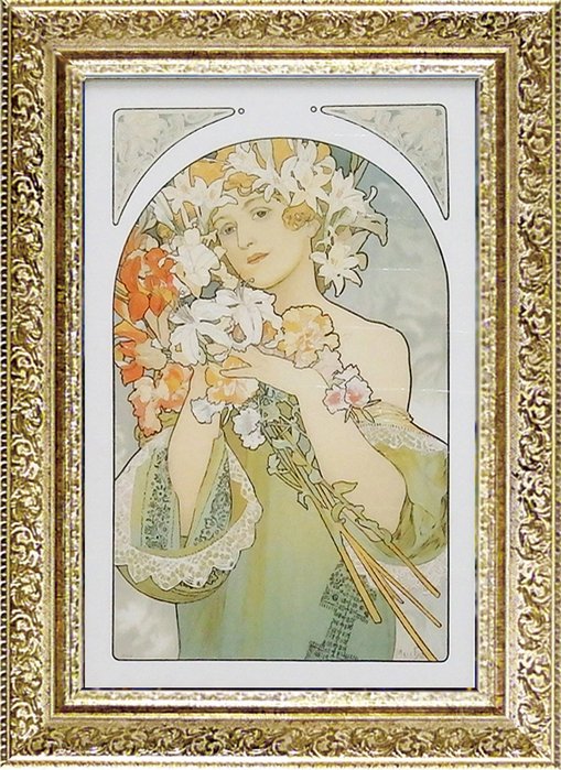 楽天市場】【スーパーSALE10％OFF】絵画 アルフォンス ミュシャ