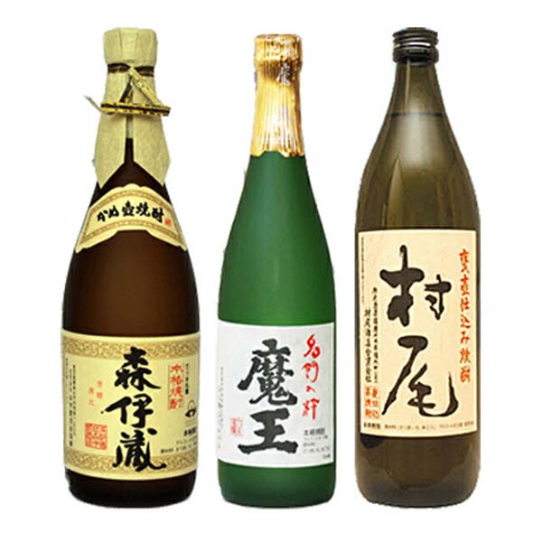 楽天市場】【送料無料】森伊蔵 村尾 魔王（1800ml×3）〔ギフト箱V付