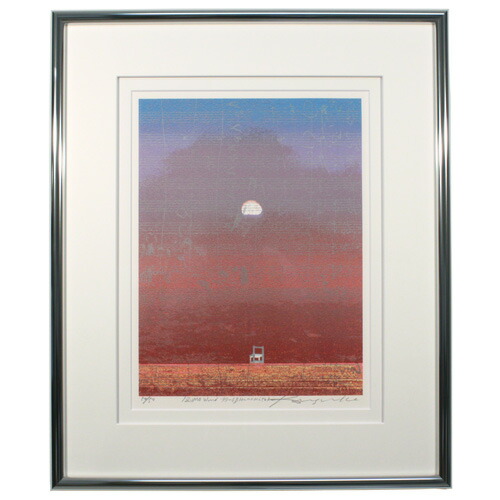 楽天市場】森岡 完介 額付き版画(シルクスクリーン) 「カミュ 異邦人