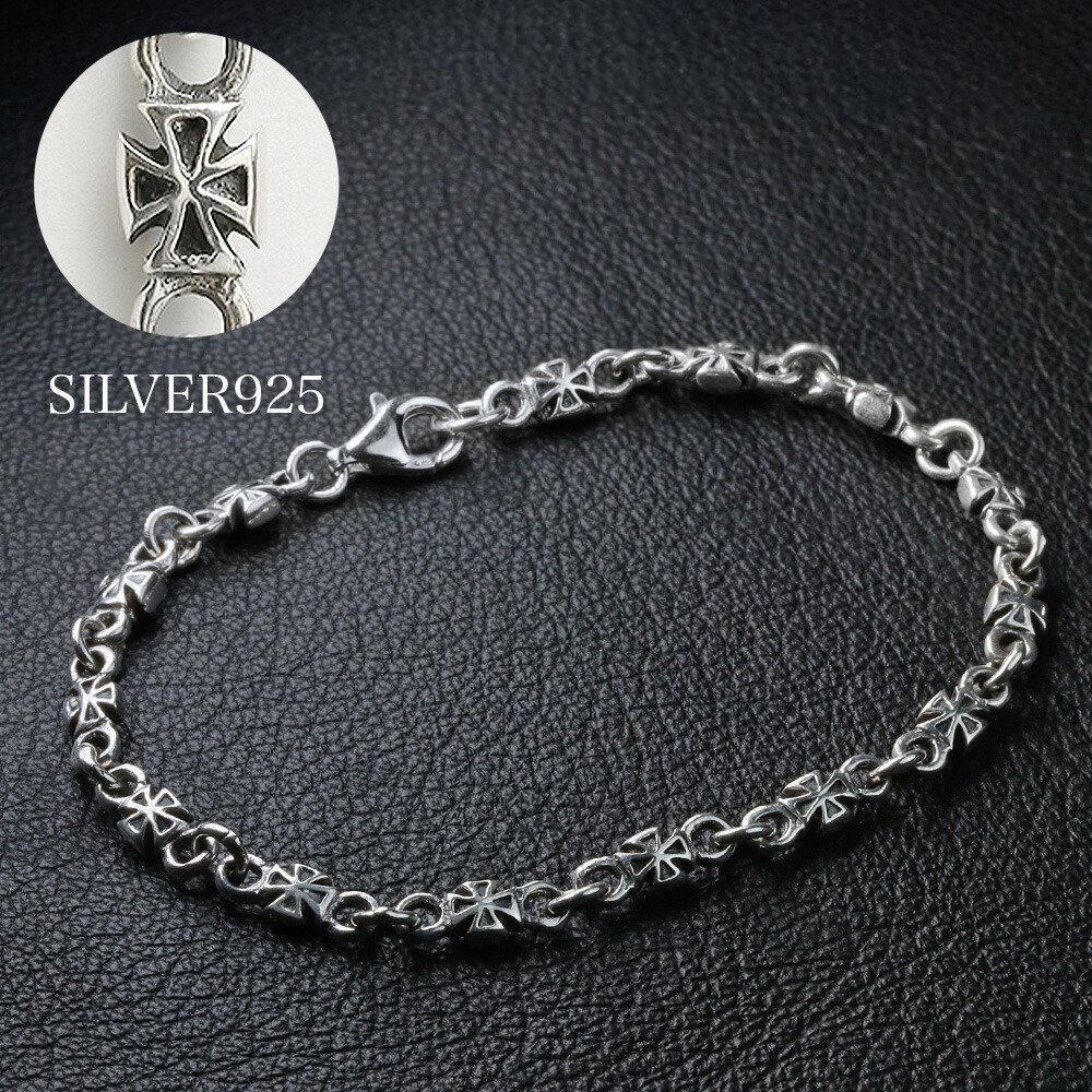 楽天市場】on ブレスレット メンズ シルバー925 オニキス フローラル