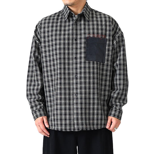 楽天市場】MARNI マルニ 胸ポケット ウール チェックシャツ CUMU0061S7