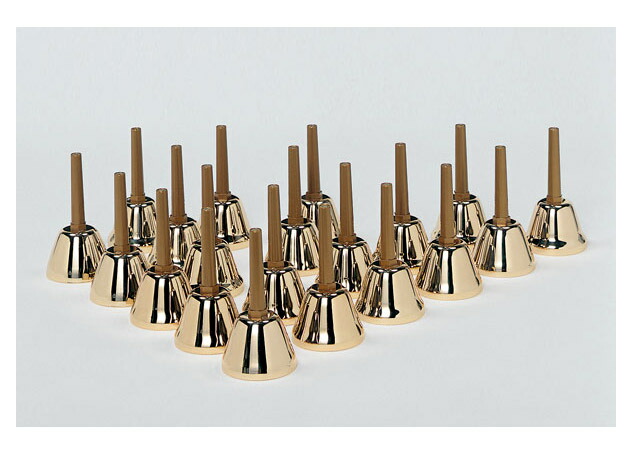 楽天市場】全音 ミュージックベル ハンドベル ゴールド 27音 CBG-27