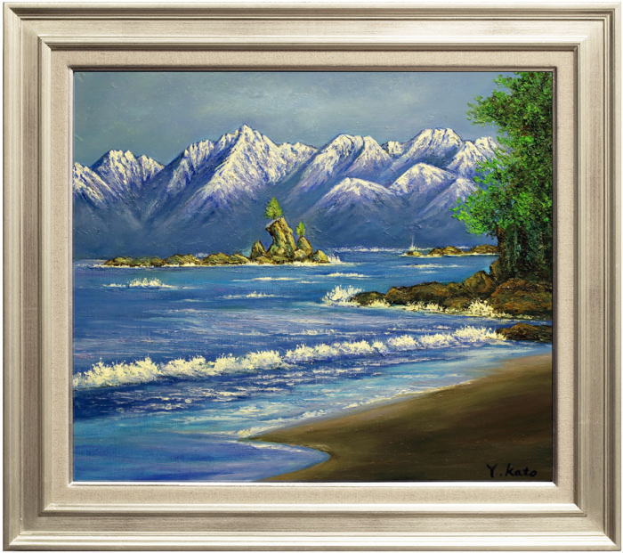 楽天市場】山田紀義 「 忍野富士 」 油絵 油彩画 F10 ( 10号 ) : 内田画廊