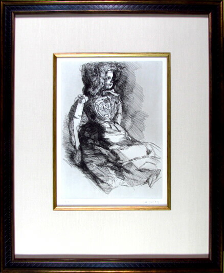 楽天市場】小磯良平 毛皮を着た人形 リトグラフ 1984 : ギャラリー