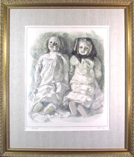 楽天市場】小磯良平 毛皮を着た人形 リトグラフ 1984 : ギャラリー