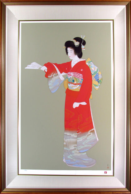 楽天市場】上村松園 「 序の舞 」 シルクスクリーン 版画 : 内田画廊