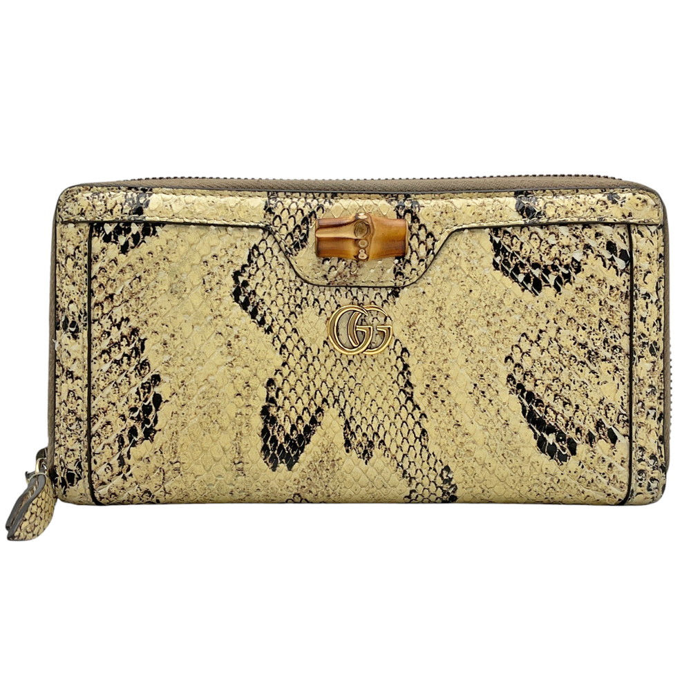 楽天市場】【中古】 GUCCI （グッチ） ｺﾝﾁﾈﾝﾀﾙ ｳｫﾚｯﾄ Python 財布 長