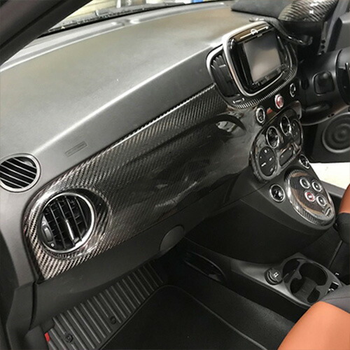 楽天市場】KOSHI ABARTH 500/595 カーボンダッシュボードボタントリム