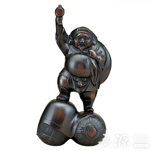 大黒様の置物 三俵大黒 高岡銅器 縁起物 大黒様の置物／三俵大黒7号(古