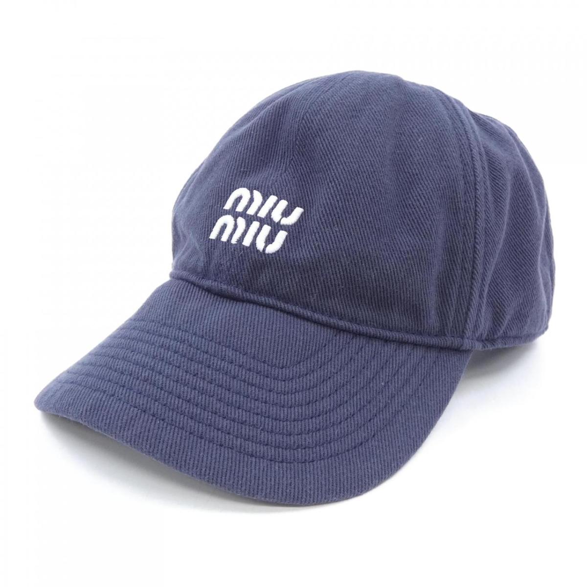 楽天市場】【中古】miumiu(ミュウミュウ) ドリル ベースボールキャップ