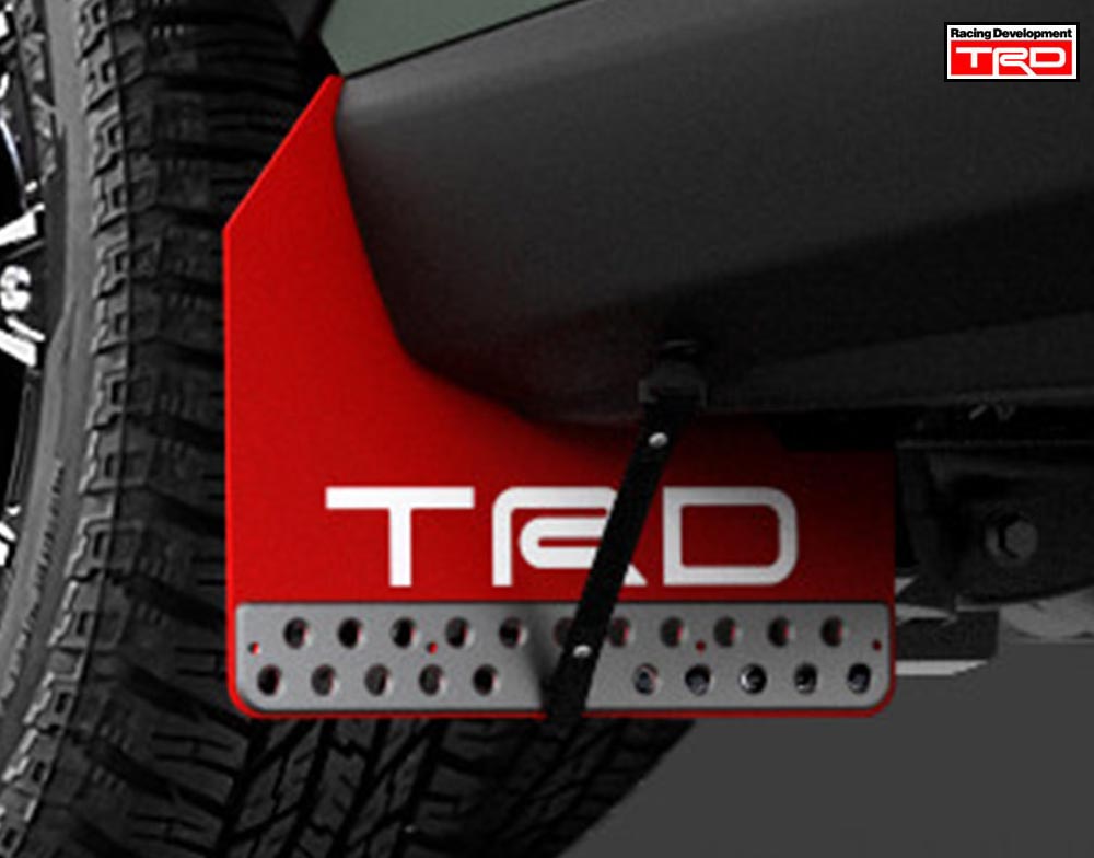 楽天市場】ハイラックス GUN125用 TRD マッドフラップ (レッド