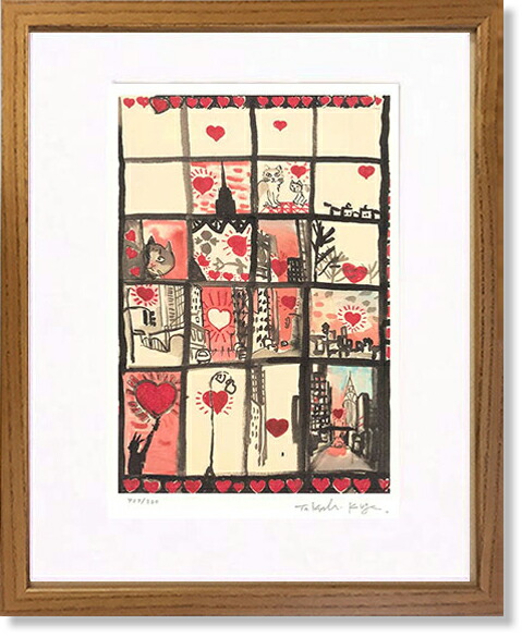 楽天市場】絵画 版画 猫 久下貴史・幼いエンジェルキャッツ インテリア