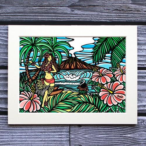 楽天市場】ハワイ アート 絵画 壁掛け TAMO（タモ）ハワイアン