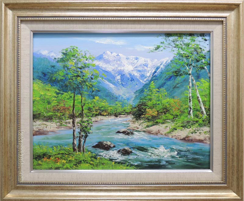楽天市場】絵画 油絵 木曽 駒ヶ岳 （岡島哲夫） 送料無料 【海・山
