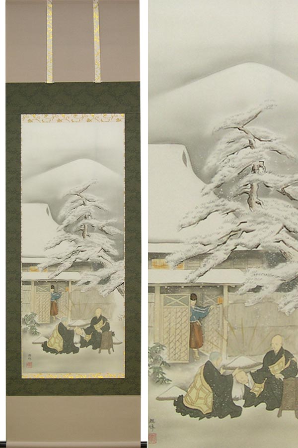 楽天市場】掛け軸 金閣寺 (川村観峰) 送料無料 【掛軸】【一間床・半間