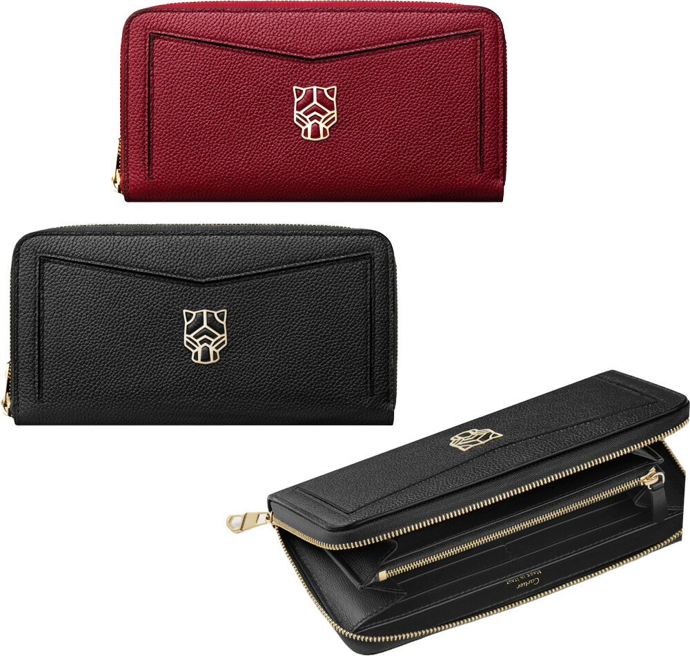 楽天市場】Cartier エンボスドゥーブルCロゴカルティエ 二つ折り長財布