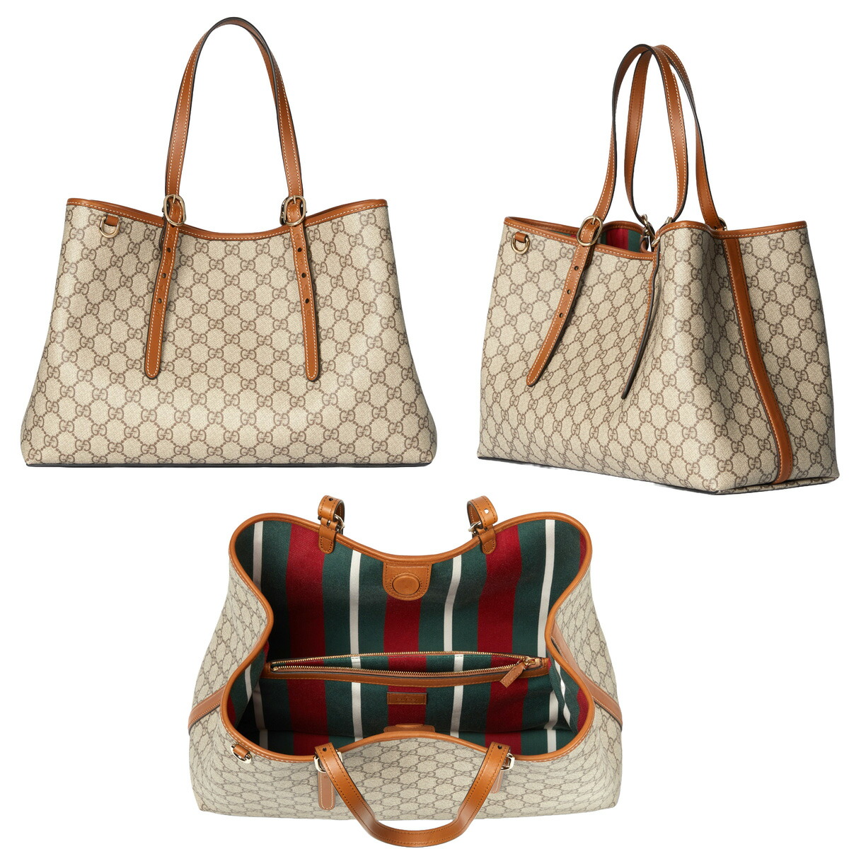 楽天市場】GUCCI グッチショッピングトートバッグブラック マイクロ