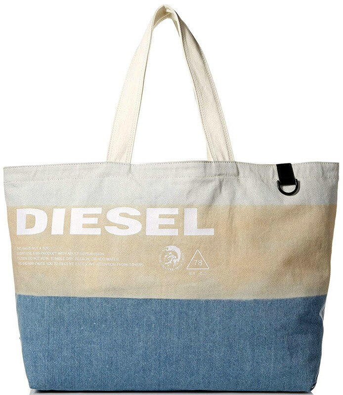 楽天市場】DIESEL ディーゼル トートバッグフロントブラックロゴ