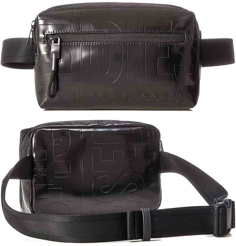 楽天市場】DIESEL ディーゼル ウエストポーチフロントWポケット付き