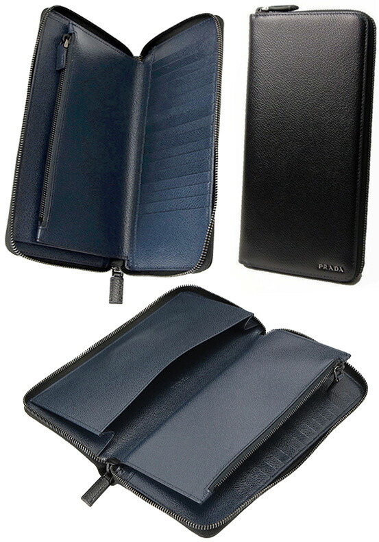 楽天市場】プラダ PRADAラウンドファスナー長財布オーガナイザー 三角
