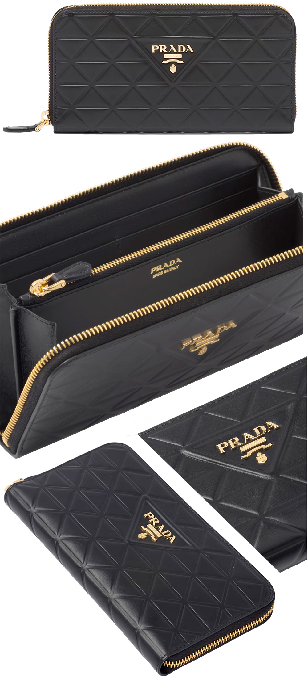 楽天市場】プラダ PRADAラウンドファスナー長財布オーガナイザー 三角