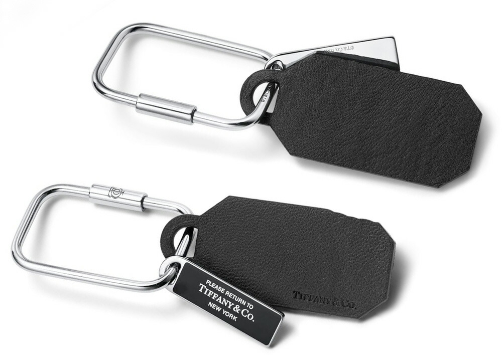楽天市場】Tiffany&Co. ティファニーレザーストラップ付きキーリング
