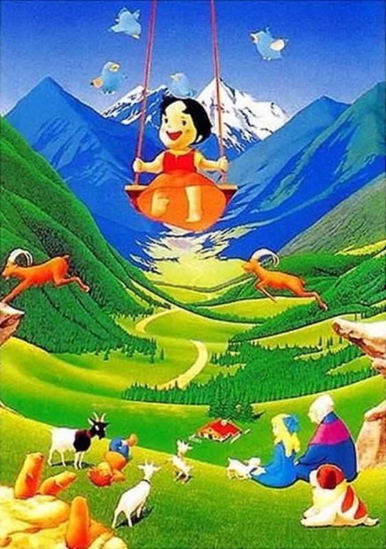 楽天市場】2000ピースジグソーパズル アルプスの少女ハイジ 牧場の