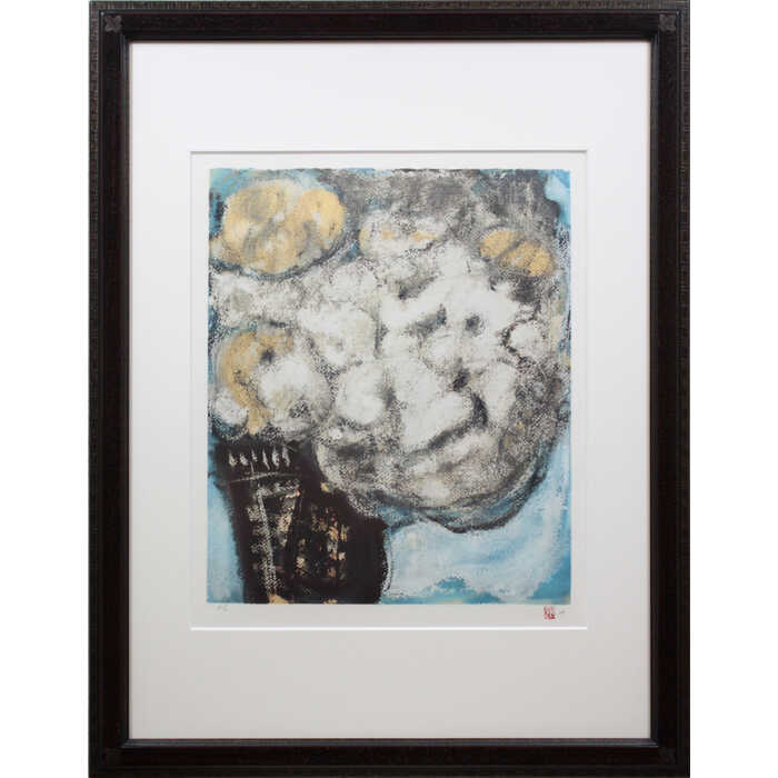 楽天市場】三岸節子 花 ヴェロンにて 1989.6 花 絵画 抽象画