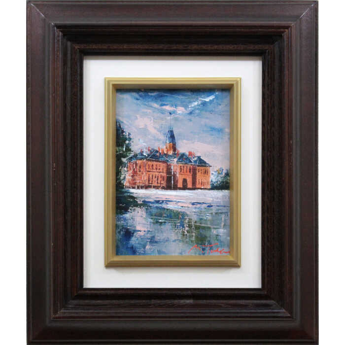 楽天市場】油彩画 林 朝路 「道」 P8号 額付き 油絵 真筆 描き下ろし