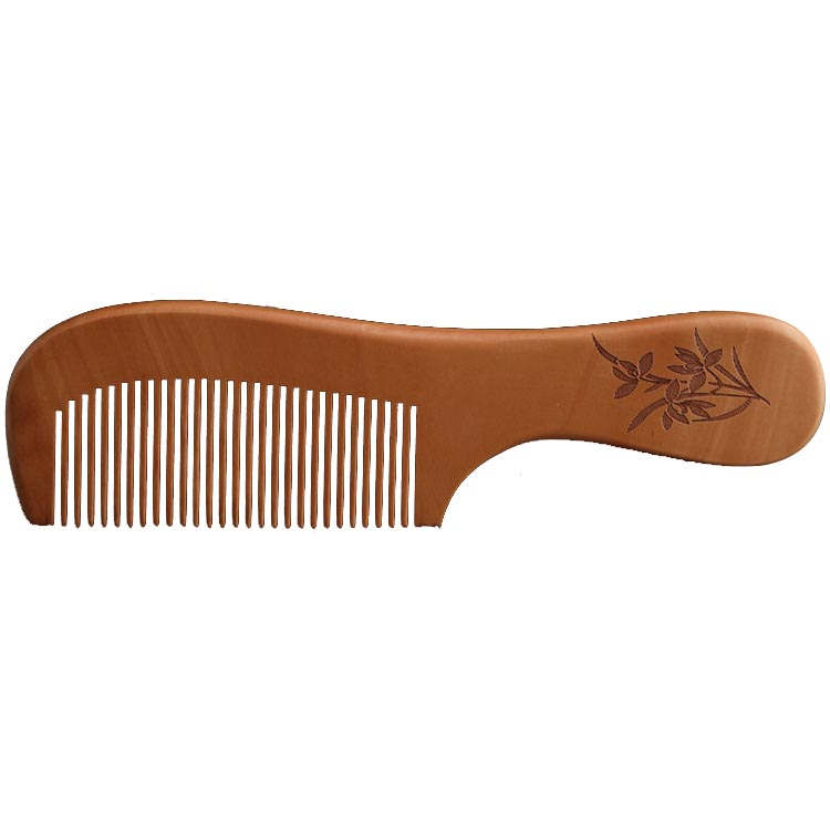 0422118 桃の木素材櫛57.6＊144.4ミリ