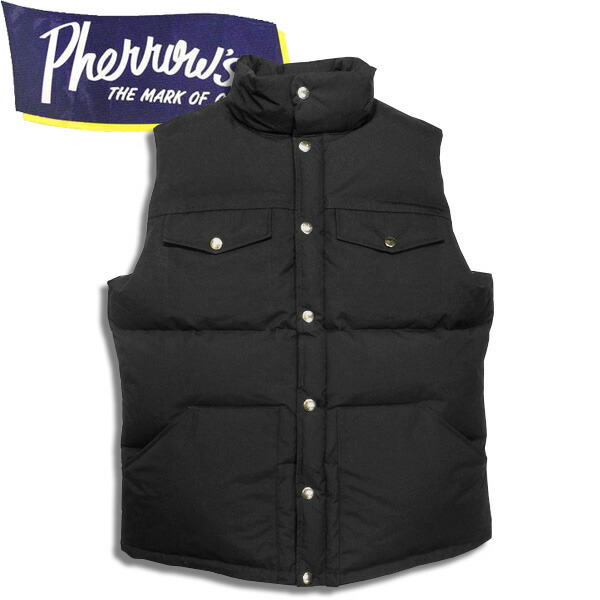 楽天市場】PHERROW'S（フェローズ ）ダウンベスト【23W-PDV1】オリーブ