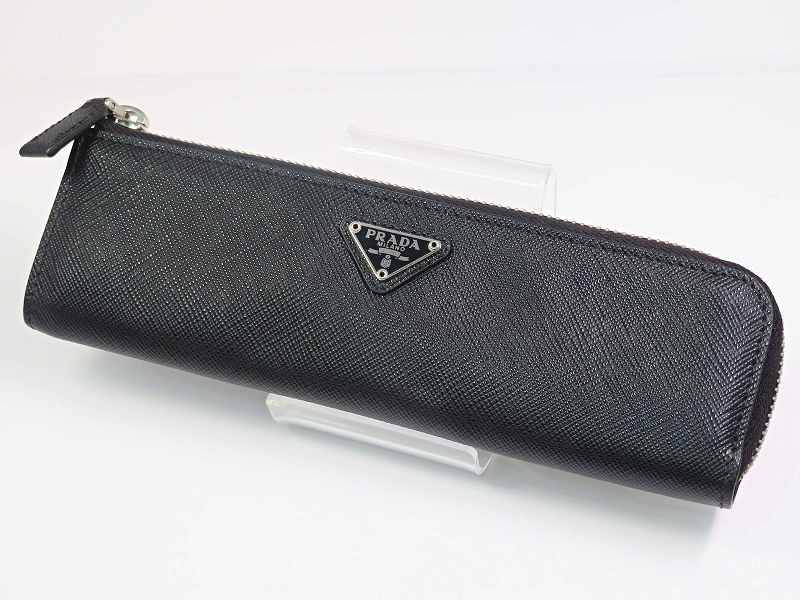 楽天市場】未使用 プラダ サフィアーノレザー ネイビー ペンケース