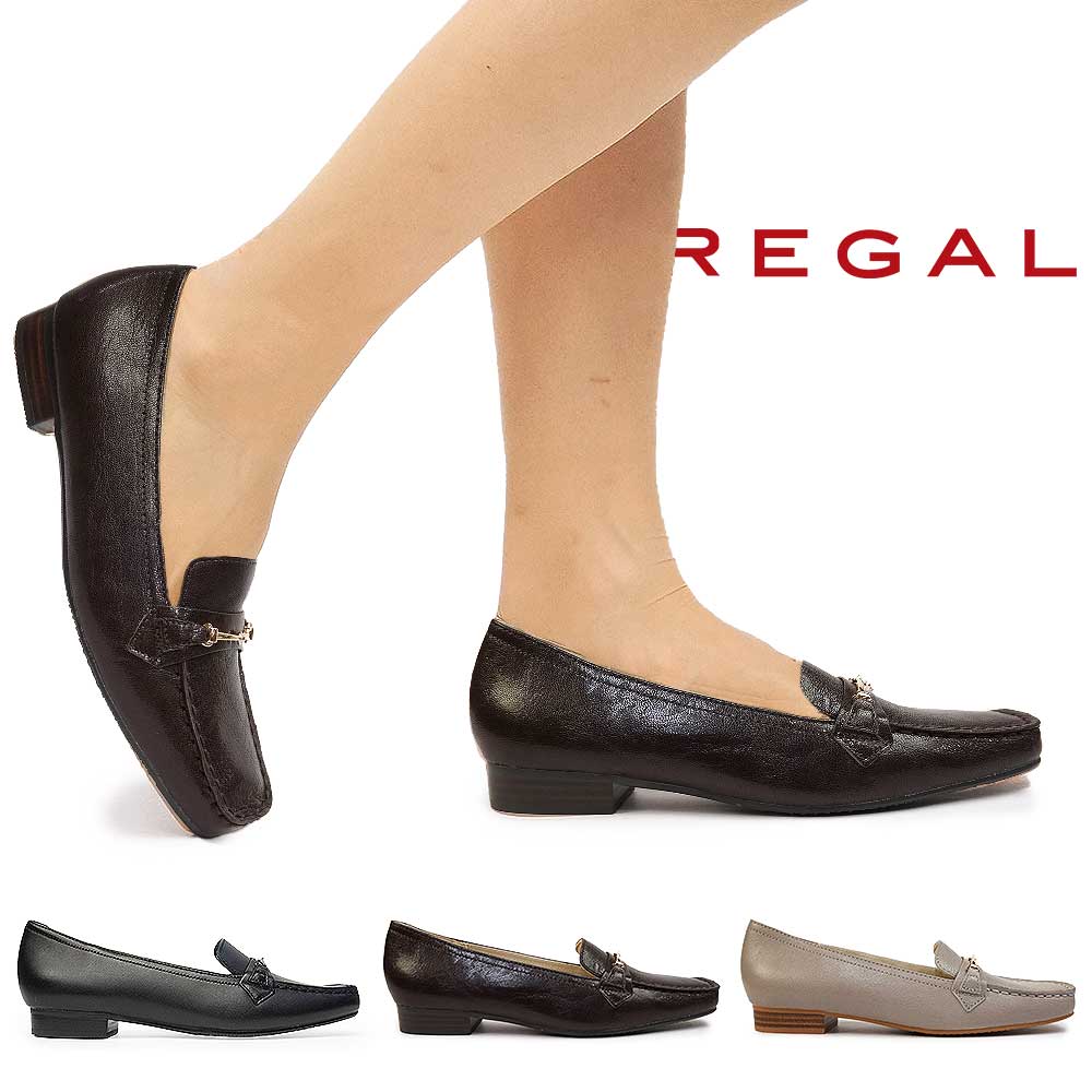 楽天市場】リーガル 靴 レディース ローファー F60N ビットモカ