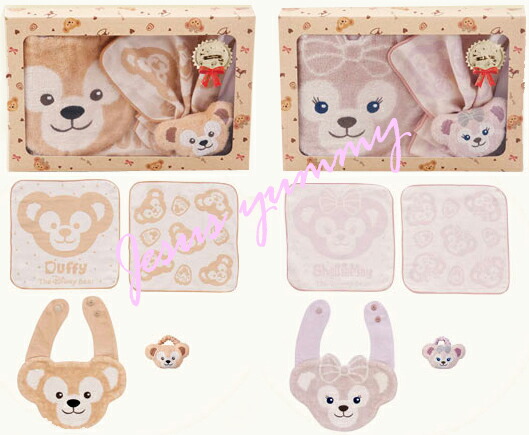スタイ ガーゼハンカチ ラトル ダッフィー／シェリーメイ よだれかけ