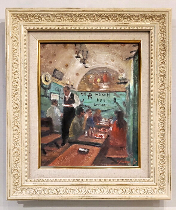 楽天市場】絵画 「赤と青の白い街」 油彩画 油絵 原画 風景画 お部屋や