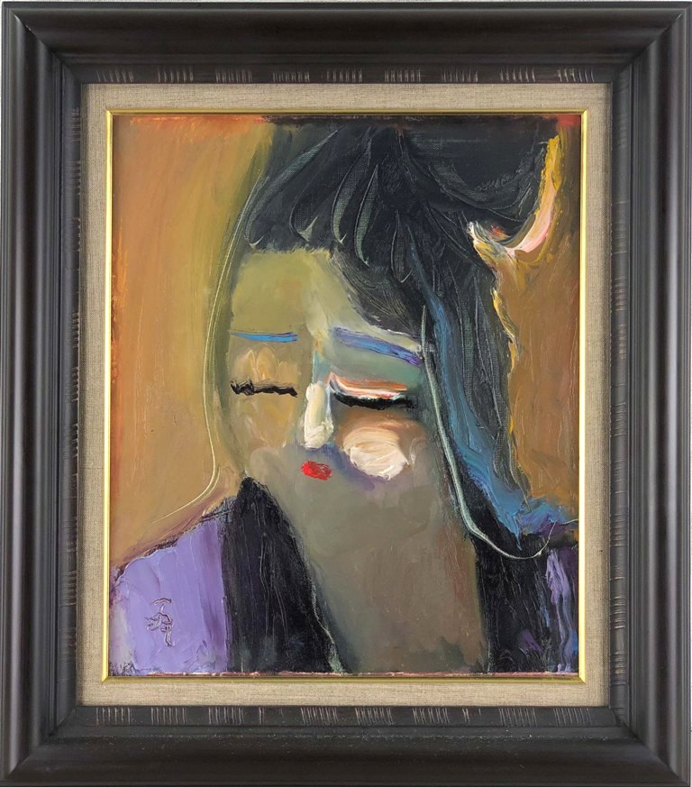 楽天市場】原田 優 「少女」 油彩4号 : 小野画廊