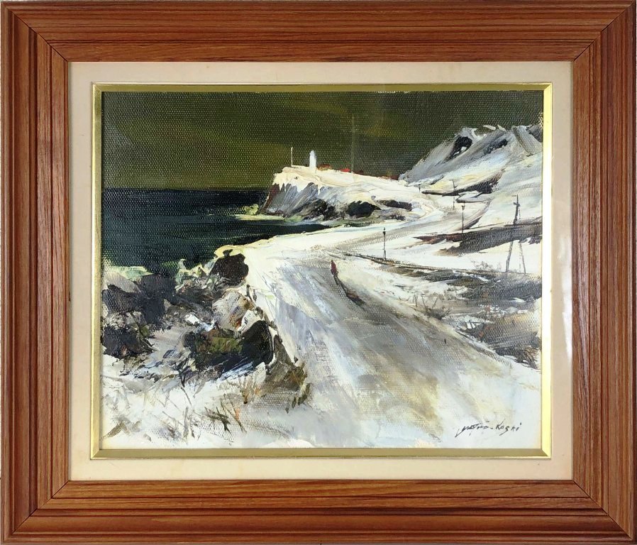 楽天市場】葛西四雄 「荒れる海」 油彩4号 : 小野画廊