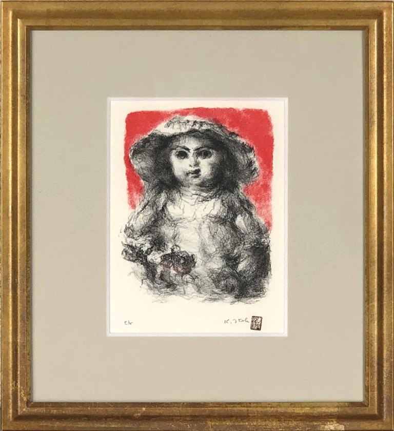 楽天市場】小磯良平 毛皮を着た人形 リトグラフ 1984 : ギャラリー