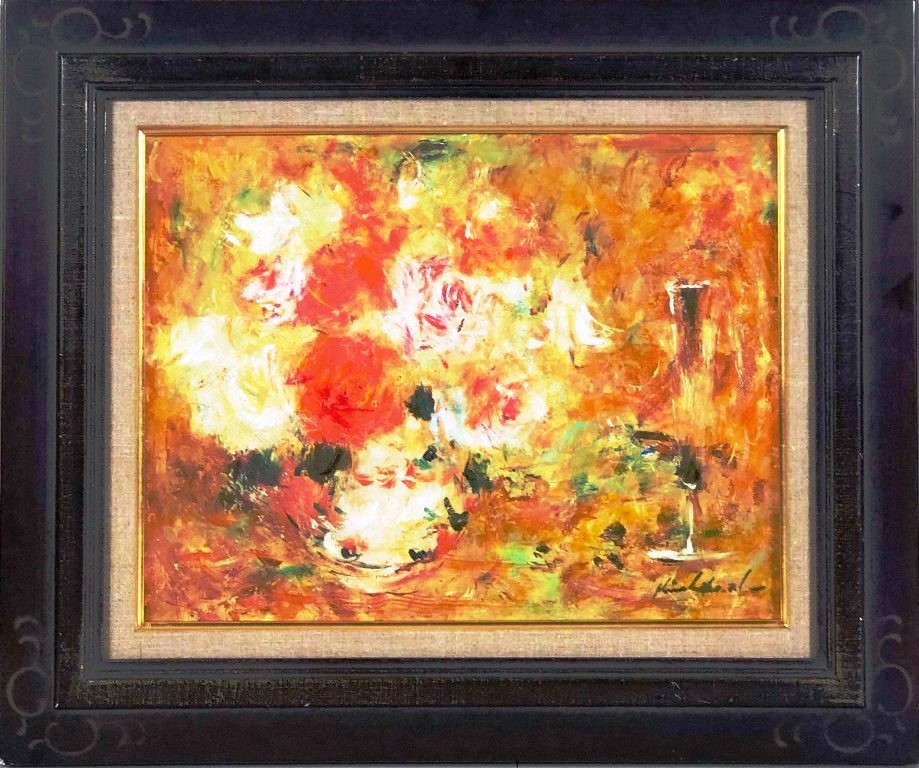 楽天市場】湯浅洋子 「ばら」 油彩4号 : 小野画廊